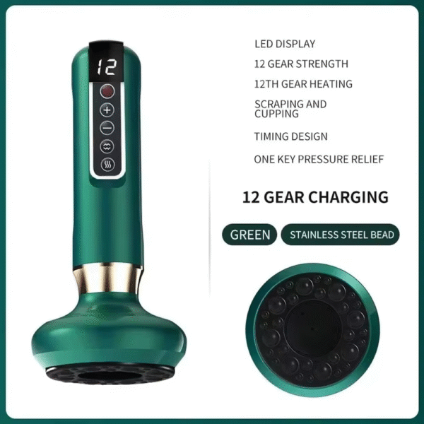Tricolor Electric Massager Guasha anti Cellulite Vacuum Suction Cup Beauty Health Scraping Infrared Heat Slimming Massage Thera - Image 13