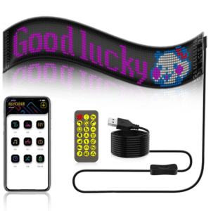 Customizable Bluetooth App Control LED Sign for Store, Car, Bar, Hotel with Programmable Text & Animations