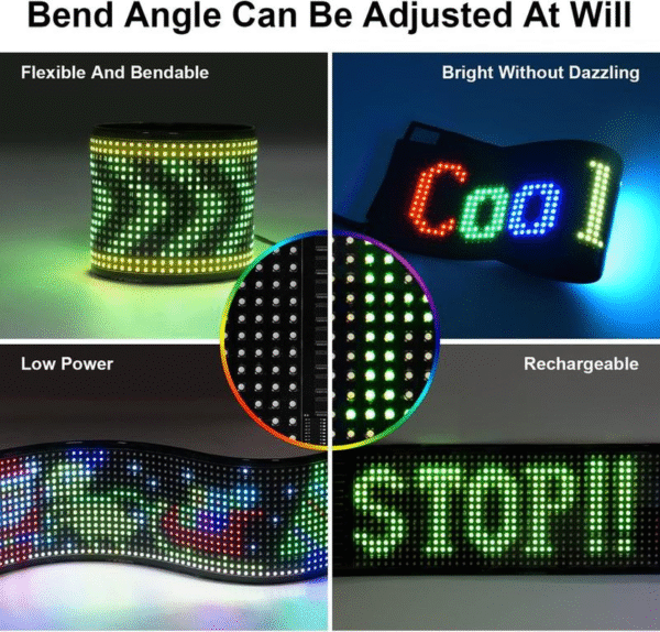 Customizable Bluetooth App Control LED Sign for Store, Car, Bar, Hotel with Programmable Text & Animations - Image 6