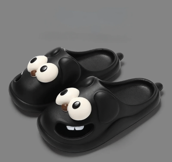 Tongue Kiss Slippers Big Eye Dog Slippers,Cute Funny Big Eye Dog Fun Cartoon Package Head Eva Slippers for Women - Image 9