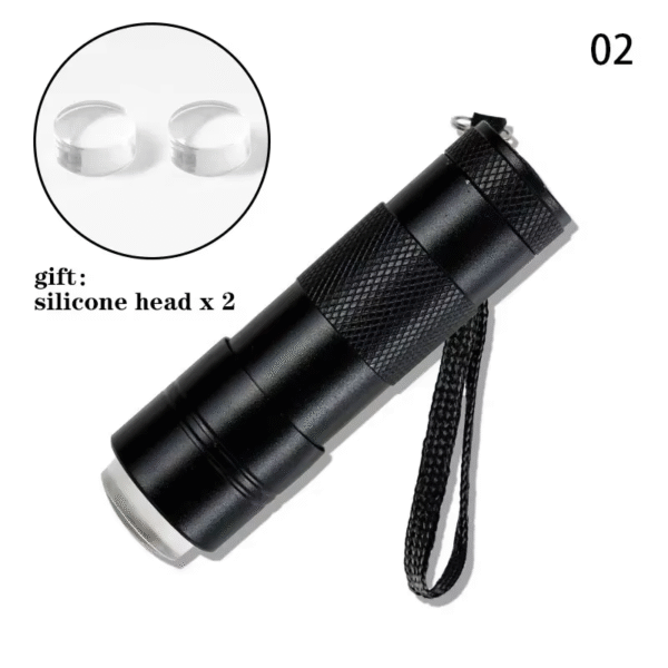 Handheld Nail Art UV Press Light UV Lamp with Jelly Silicone Nail Art Stamper for Nail Dryer Gel Polish Quick Dry Lamp Tools - Image 12