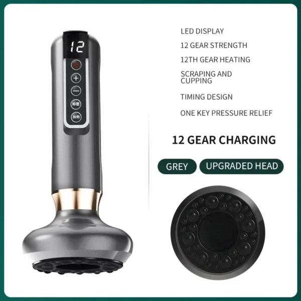 Tricolor Electric Massager Guasha anti Cellulite Vacuum Suction Cup Beauty Health Scraping Infrared Heat Slimming Massage Thera - Image 10