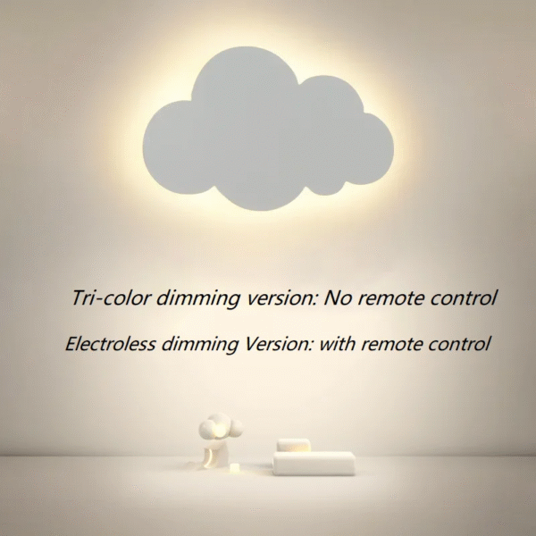 Cloud Wall Lamp Ins Style Minimalist Bedside Lamp Cute Cartoon Boys and Girls Children'S Room Bedroom Wall Lamp Study Lamp - Image 4