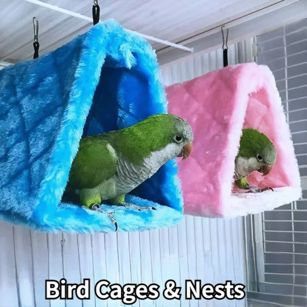 Pet Bird Parrot Cages Warm Hammock Hut Tent Fashion Bed Hanging Cave for Sleeping and Hatching Cage Decoration - Image 2
