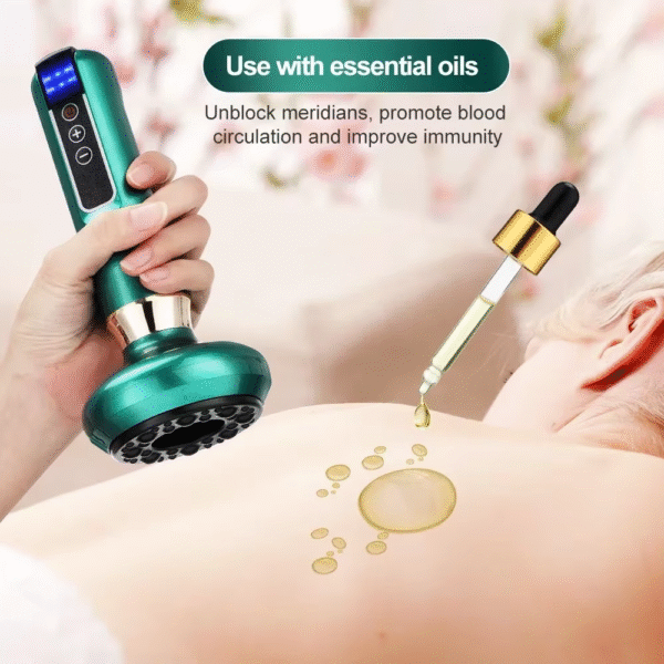 Tricolor Electric Massager Guasha anti Cellulite Vacuum Suction Cup Beauty Health Scraping Infrared Heat Slimming Massage Thera - Image 3