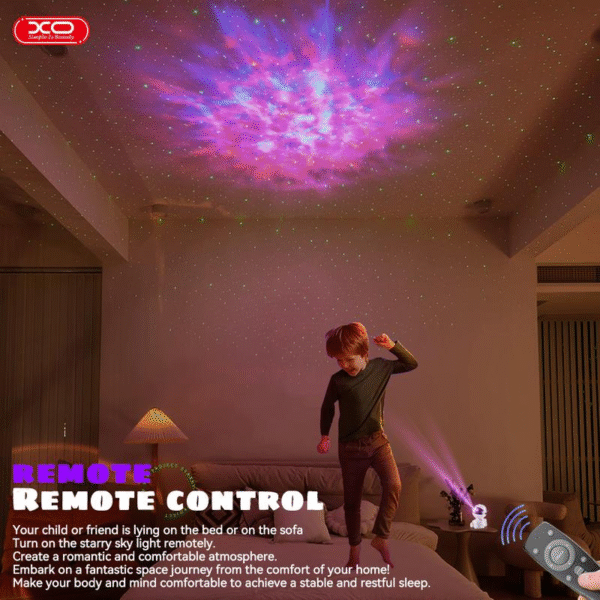 Astronaut Projector Night Light for Summer, Astronaut Ceiling LED Light Mini Projector, Rotation Ambient Lighting with Variable Nebula Effect, Spaceman Projector Ambient Lights for Home Bedroom Decor, Room Accessories, Back to School Gifts - Image 4