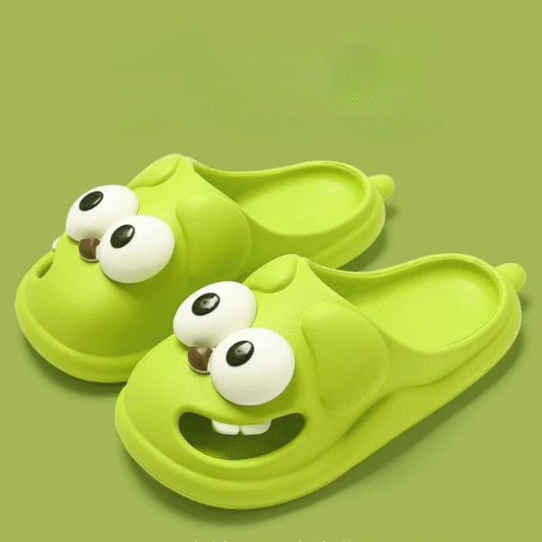 Tongue Kiss Slippers Big Eye Dog Slippers,Cute Funny Big Eye Dog Fun Cartoon Package Head Eva Slippers for Women - Image 5