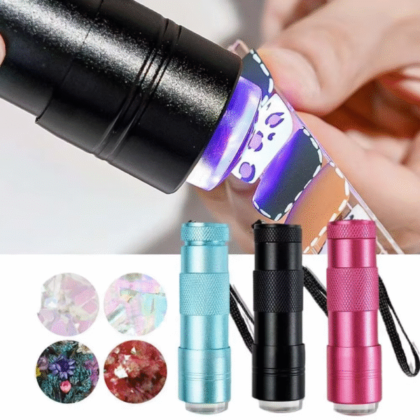 Handheld Nail Art UV Press Light UV Lamp with Jelly Silicone Nail Art Stamper for Nail Dryer Gel Polish Quick Dry Lamp Tools - Image 6