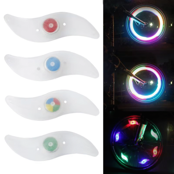 3 Lighting Mode LED Neon Bicycle Wheel Spoke Light Waterproof Color Bike Safety Warning Light Cycling Lamp Bicycle Accessories - Image 3