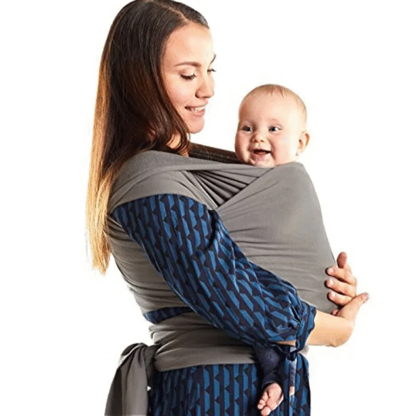 Cotton Baby Wrap Carrier Newborn to Toddler Stretchy Cotton Travel Baby Wrap Carrier Baby Sling 0-36 Months - Image 6