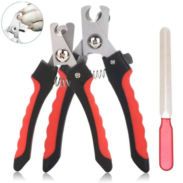 Pet Nail Clippers with Sickle Large Dog Nail Clippers Nail Clippers Multifunctional Teddy Cat Stainless Steel Grooming Scissors - Image 2