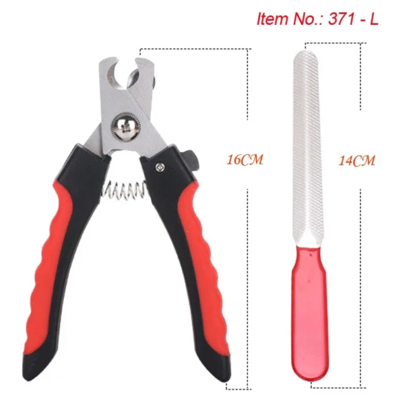 Pet Nail Clippers with Sickle Large Dog Nail Clippers Nail Clippers Multifunctional Teddy Cat Stainless Steel Grooming Scissors - Image 4