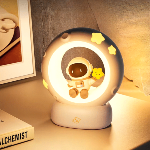 LED Night Light Panda Astronaut Bedside Sleeping Night Lights USB Charging Silicone Children Gife Eye Protection Lamp Lighting - Image 5