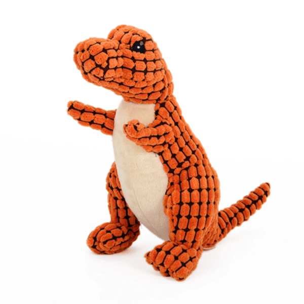 Small Dog Squeaky Dinosaur Chew Toys - Interactive Plush Pet Toys for Teething & Entertainment - Image 6