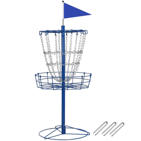 Yaheetech Portable Disc Golf Basket Target - 12-Chain, 25.2" Diameter, Lightweight & Easy to Assemble, Galvanized Steel, Portable Design - Image 11