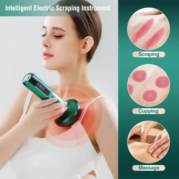 Tricolor Electric Massager Guasha anti Cellulite Vacuum Suction Cup Beauty Health Scraping Infrared Heat Slimming Massage Thera - Image 6