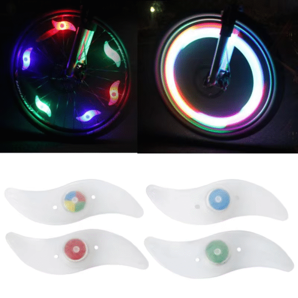 3 Lighting Mode LED Neon Bicycle Wheel Spoke Light Waterproof Color Bike Safety Warning Light Cycling Lamp Bicycle Accessories - Image 4
