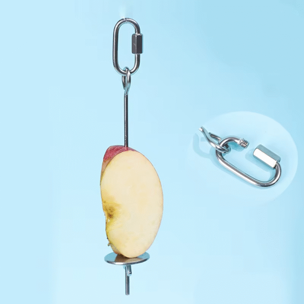 Parrot Stainless Steel Fruit Fork Corn Apple Fork Toy Bird Cage Supplies Bird Fruit Insert Feeder Pet Parrot Accessories - Image 5