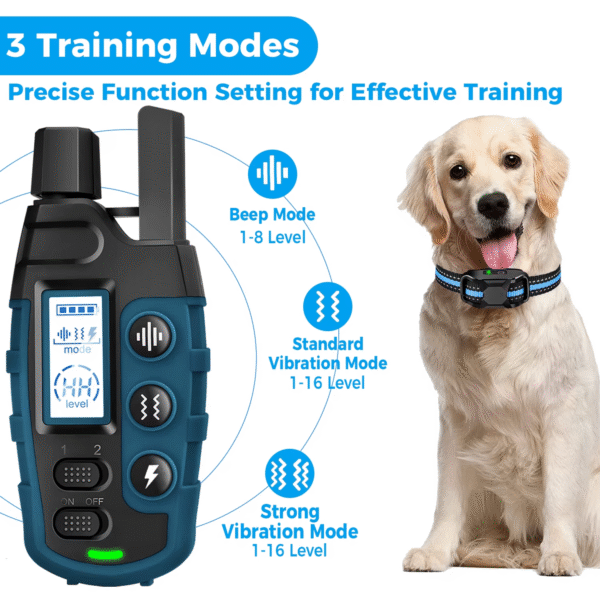 No Shock 3300Ft Dog Training Collar with Remote Rechargeable Waterproof E Collar with Beep Vibration High Quality Pet Training - Image 4