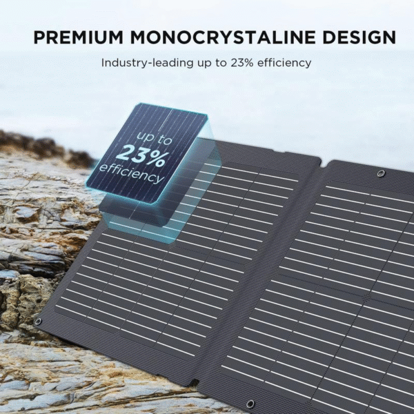 Ecoflow 160W Portable Solar Panel, Foldable Solar Charger with Adjustable Kickstand, Waterproof IP68 for Outdoor Camping RV off Grid System - Image 3