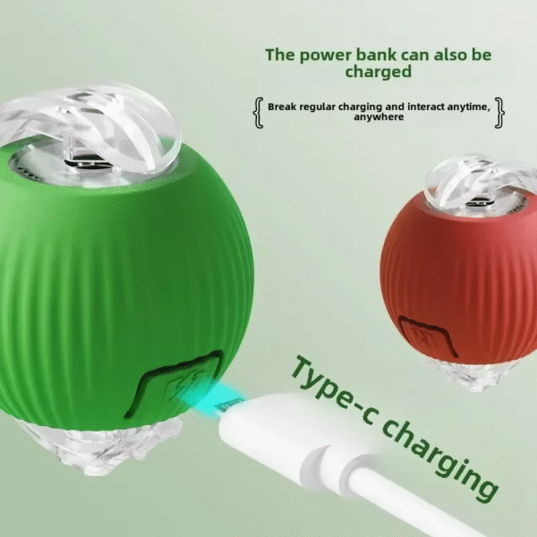 Interactive Dog Toys Rechargeable Pet Interactive Toys Electric Cats Ball Automatic Rolling Fake Tail Ball Dog Cats Toy - Image 6