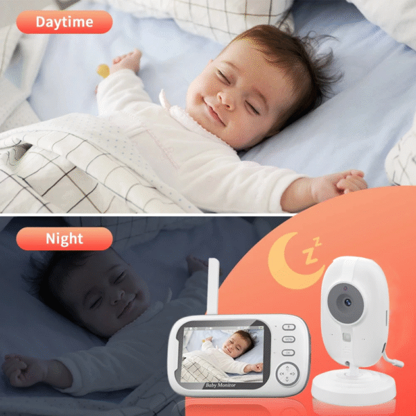 New 3.5 Inch Wireless Video Baby Monitor Night Vision Temperature Monitoring 2 Way Audio Talk Baby Nanny Security Camera - Image 5