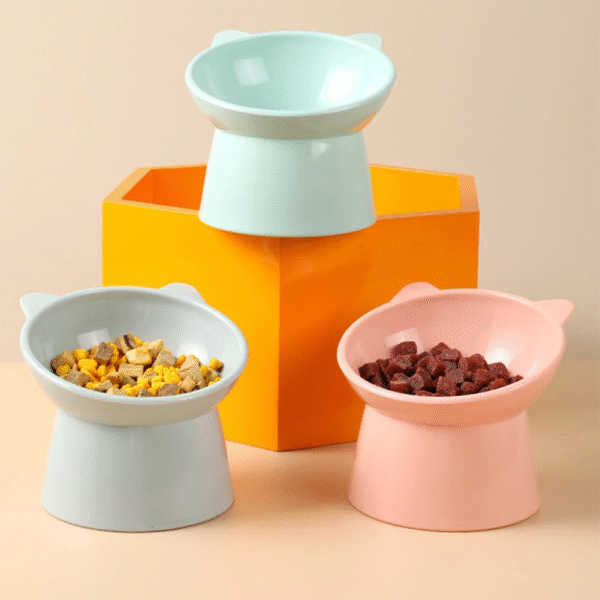 Tilted Cat Food Bowl Elevated Cat Bowl Ergonomic Cat Food Dish anti Vomiting Raised Cat Food Bowl Non Slip for Cats Dogs - Image 5