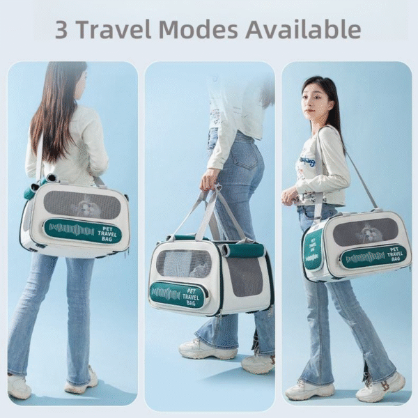 Airline Approved Pet Carrier with Shoulder Strap - Portable Travel Bag for Cats and Small Dogs - Image 5
