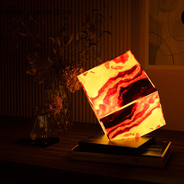 Onyx Marble Lamp Onyx Marble Lamp Creative Decorative Lamp Gift Night Lamp Bedside Lamp Christmas Gift Drop Shipping - Image 4