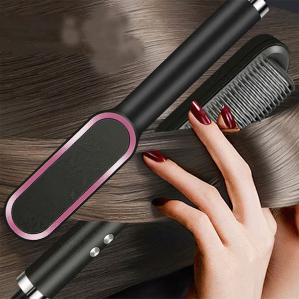 Hair Straightener Ceramic Hot Comb 2 in 1 Electric Straighten Hair Brush Negative Ion Fast Heating Styling Tool ﻿ - Image 3