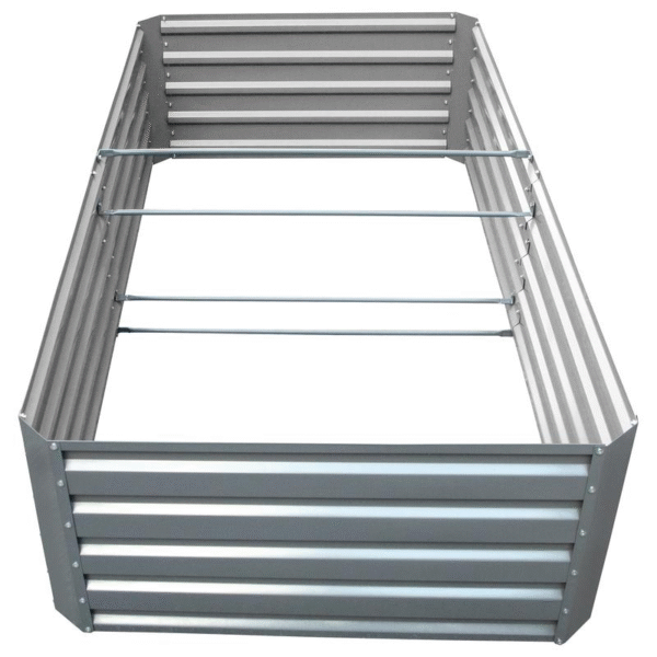 VEVOR Galvanized Raised Garden Bed 80" X 40" X 19" Metal Planter Box, Gray Steel for Growing Vegetables, Flowers, Flowers, Herbs, and Succulents Fathersdaygift - Image 10