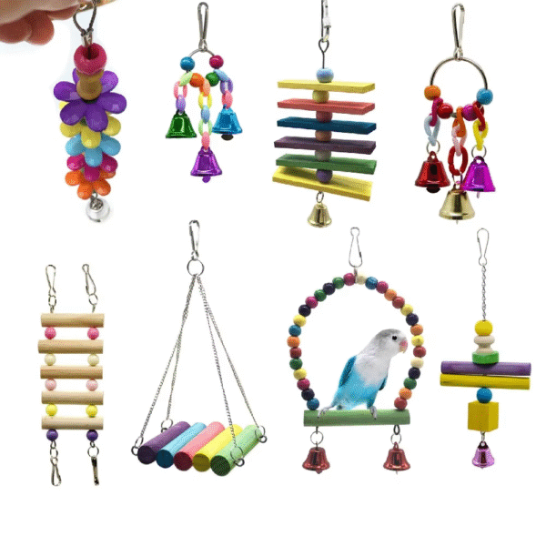1 Pcs Bird Bite Hanging Ornaments Bird Supplies Attachment Training Supplies Various Bird Cages Accessories Birds Chew Toys - Image 2