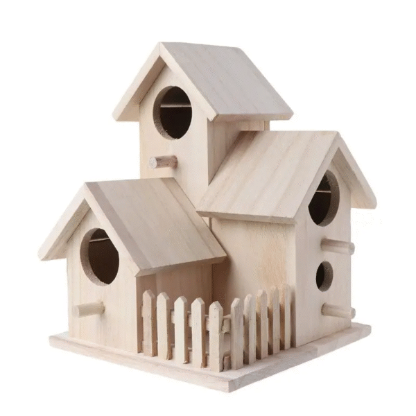 Wooden Birdhouse Kit for Painting and Decorating - Blank Canvas Craft Project - Image 8