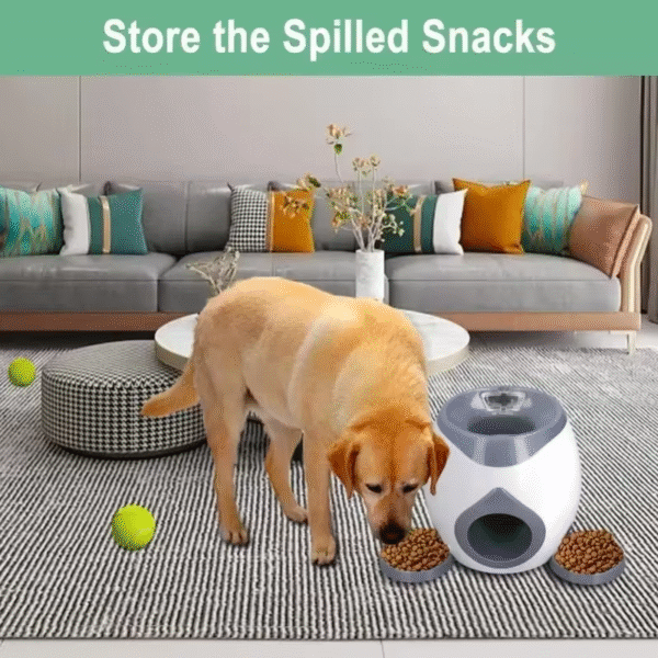 Automatic Ball Launcher for Dog Toy, Interactive Tennis Ball Launcher Machine for Medium Dogs, Interactive Training Smart Feeder - Image 3
