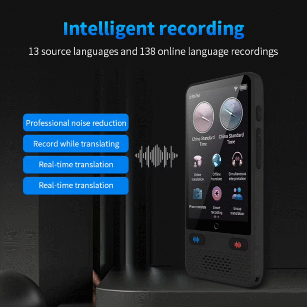 Portable Language Translator Device 138 Real-Time Languages Instant Voice Translator with Online Offline Translation - Image 6