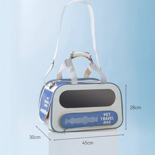 Airline Approved Pet Carrier with Shoulder Strap - Portable Travel Bag for Cats and Small Dogs - Image 11