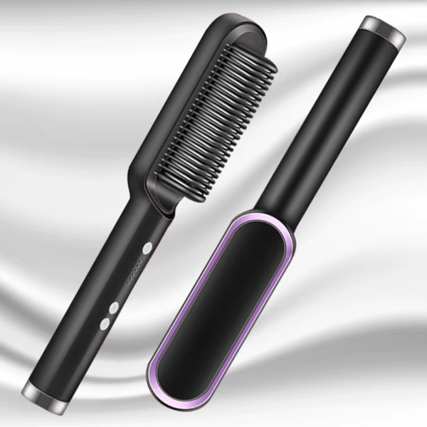 Hair Straightener Ceramic Hot Comb 2 in 1 Electric Straighten Hair Brush Negative Ion Fast Heating Styling Tool ﻿ - Image 5