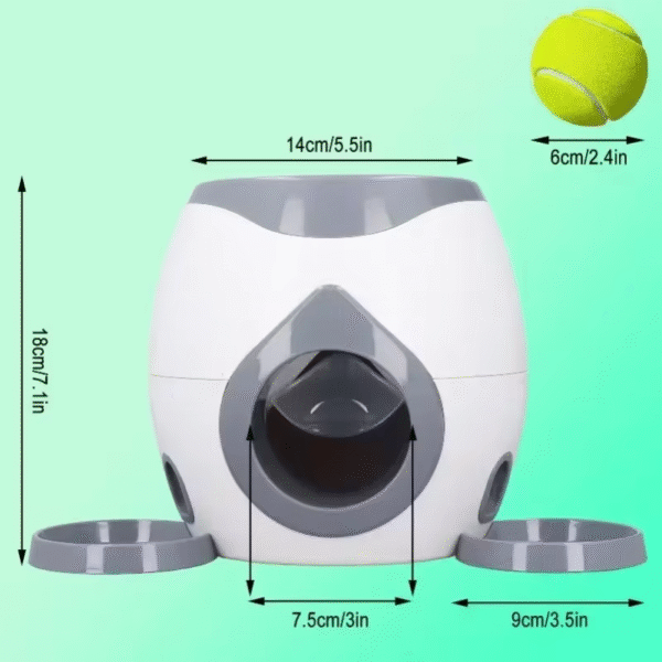 Automatic Ball Launcher for Dog Toy, Interactive Tennis Ball Launcher Machine for Medium Dogs, Interactive Training Smart Feeder - Image 6