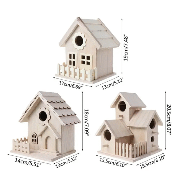 Wooden Birdhouse Kit for Painting and Decorating - Blank Canvas Craft Project - Image 7
