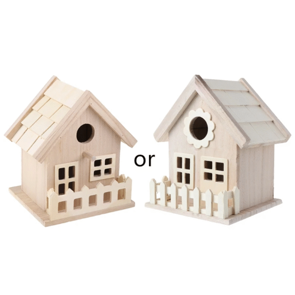 Wooden Birdhouse Kit for Painting and Decorating - Blank Canvas Craft Project - Image 9