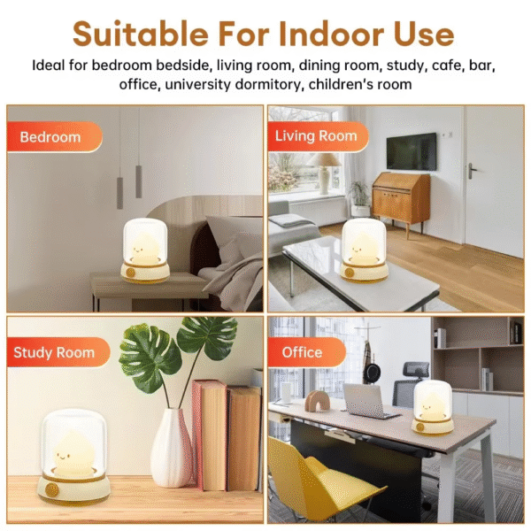 Mini Desktop LED Cute Night Lamp Creative USB Rechargeable Portable Cartoon Table Lamp for Coffee Bar Home Decor Hotel Bedroom - Image 6