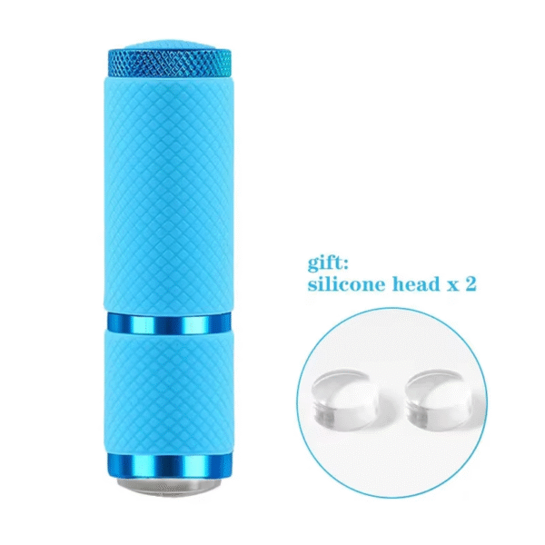 Handheld Nail Art UV Press Light UV Lamp with Jelly Silicone Nail Art Stamper for Nail Dryer Gel Polish Quick Dry Lamp Tools - Image 8