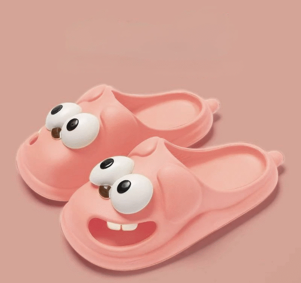 Tongue Kiss Slippers Big Eye Dog Slippers,Cute Funny Big Eye Dog Fun Cartoon Package Head Eva Slippers for Women - Image 8