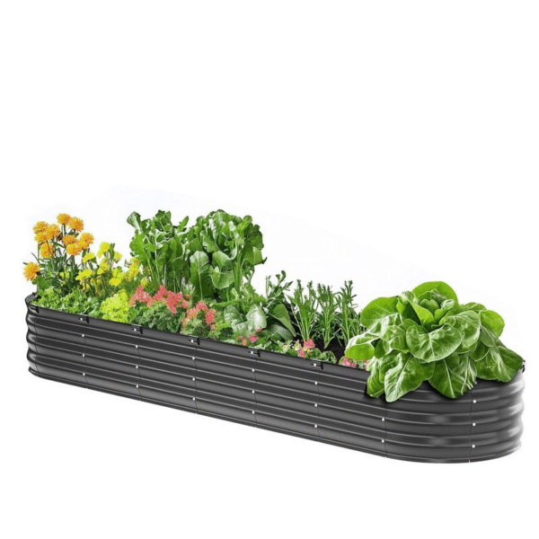 VEVOR Galvanized Raised Garden Bed 80" X 40" X 19" Metal Planter Box, Gray Steel for Growing Vegetables, Flowers, Flowers, Herbs, and Succulents Fathersdaygift - Image 24