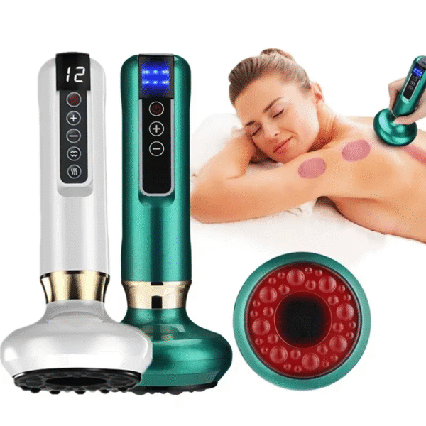 Tricolor Electric Massager Guasha anti Cellulite Vacuum Suction Cup Beauty Health Scraping Infrared Heat Slimming Massage Thera - Image 2