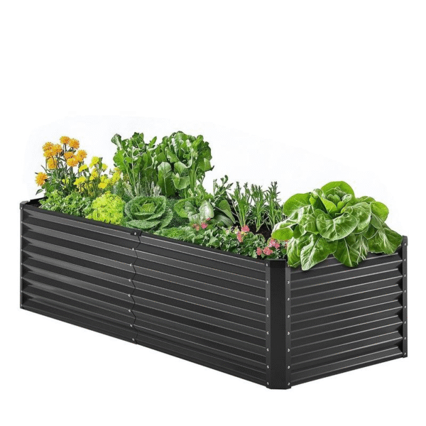 VEVOR Galvanized Raised Garden Bed 80" X 40" X 19" Metal Planter Box, Gray Steel for Growing Vegetables, Flowers, Flowers, Herbs, and Succulents Fathersdaygift - Image 20