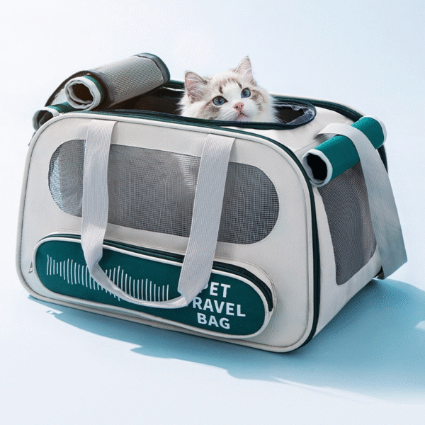 Airline Approved Pet Carrier with Shoulder Strap - Portable Travel Bag for Cats and Small Dogs - Image 3
