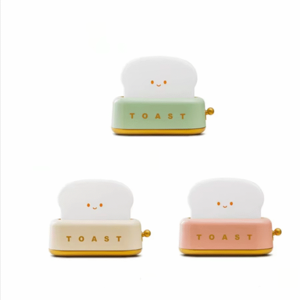 Bread Toast Light Toaster Nightlight Creative Rechargeable Led Lamp Bedroom for Birthday Gift - Image 7