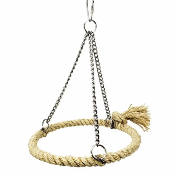 Bird Rope Ring Swing Toys Budgie Cockatiel Hanging Cage Hammock Perch Parrot Toy Bird Toy Bird Accessories Pet Toys