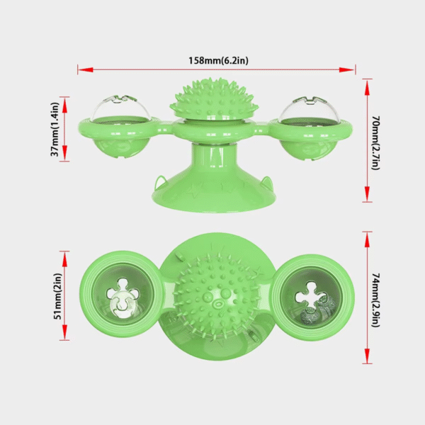 Multifunctional Cat Toy with Glowing Ball & Catnip, Suction Cup Design, Interactive Play & Teeth Massage - Image 7
